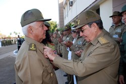 New Central Army Chief in Cuba Cuban President Raul Castro Led the Military Ceremony